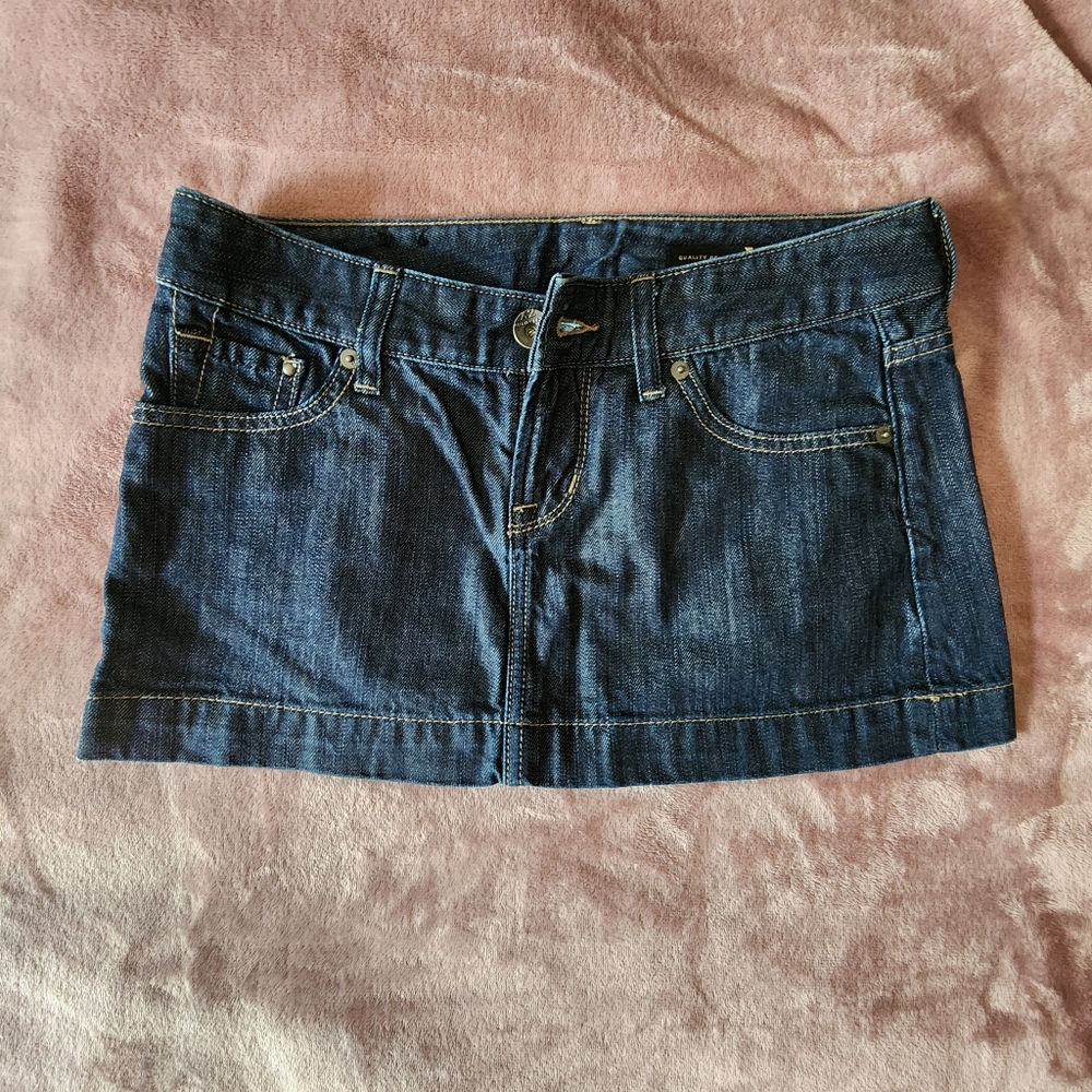 Express Denim Mini Skirt